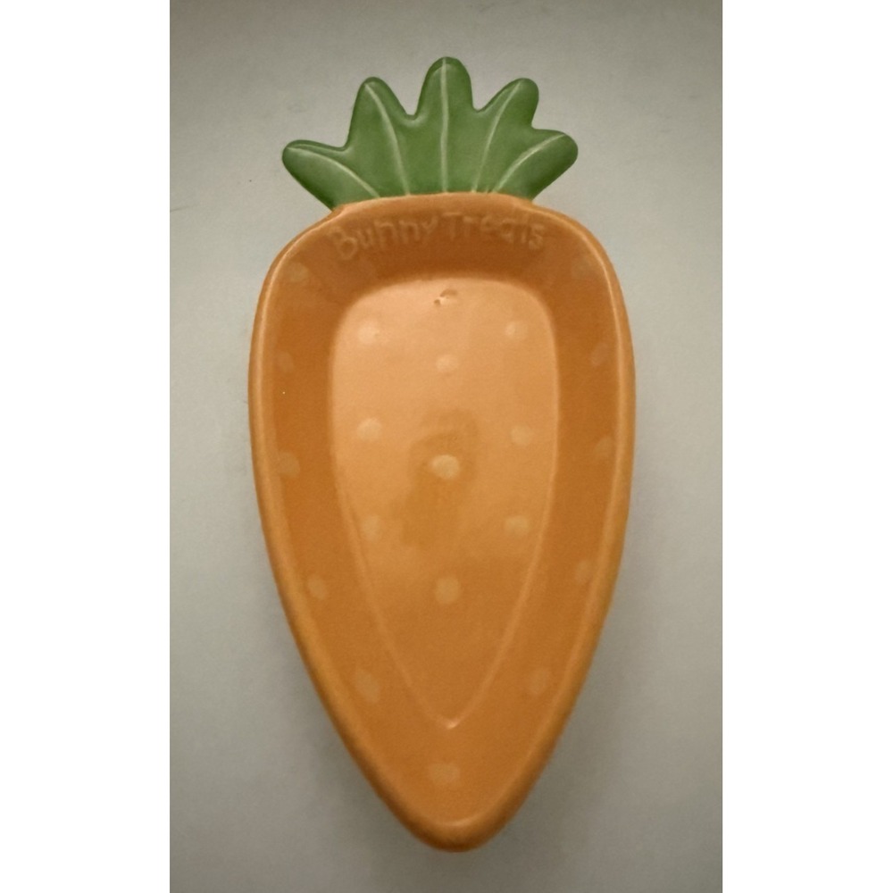 Hallmark Easter Orange Ceramic Carrot Candy Dish